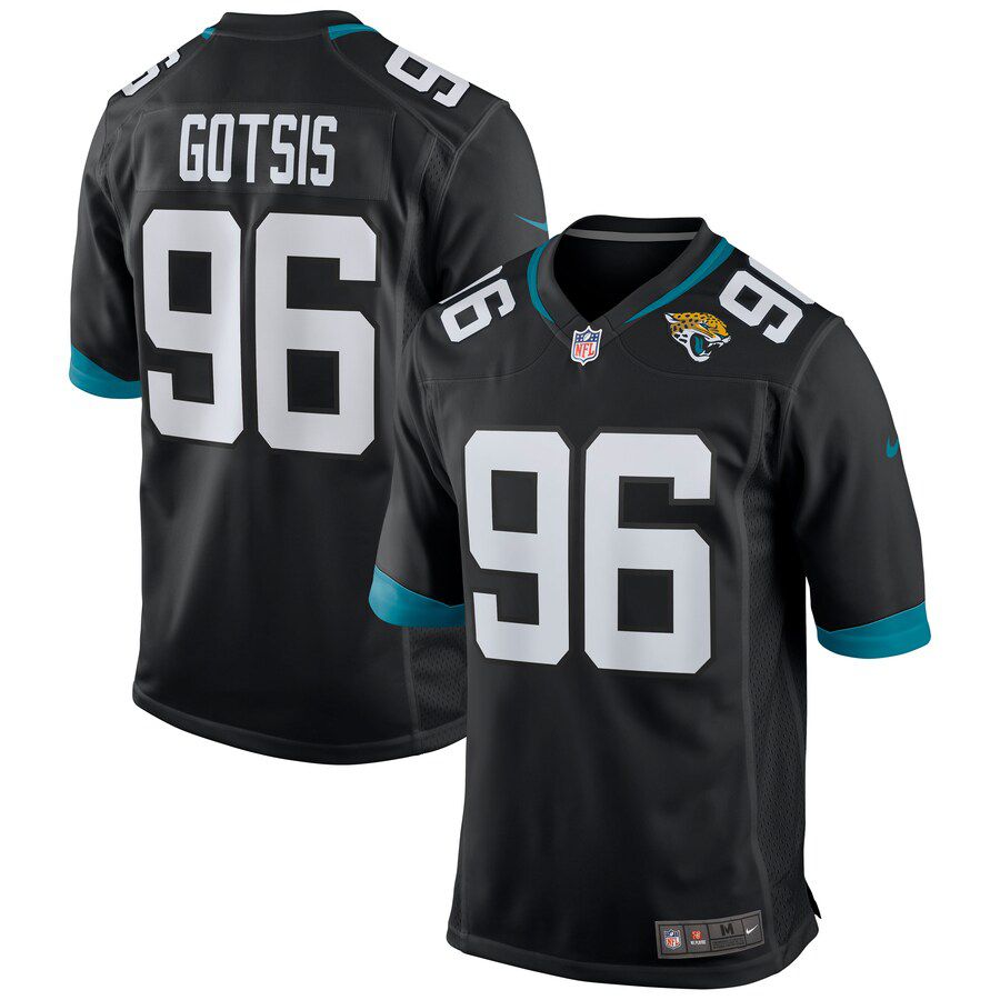 Men Jacksonville Jaguars 96 Adam Gotsis Nike Black Game NFL Jersey